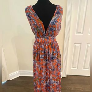 America & Beyond Maxi Beach Cover up🧡💙